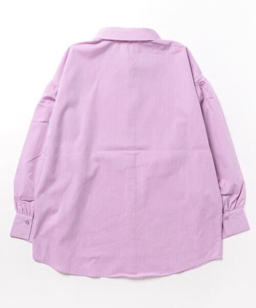 RANAN(ラナン)の「ビッグシルエットシャツブラウス(シャツ/ブラウス・レディース・ブルー/ホワイト/ベージュ/ラベンダー・L/LL/M)」の7枚目の写真
