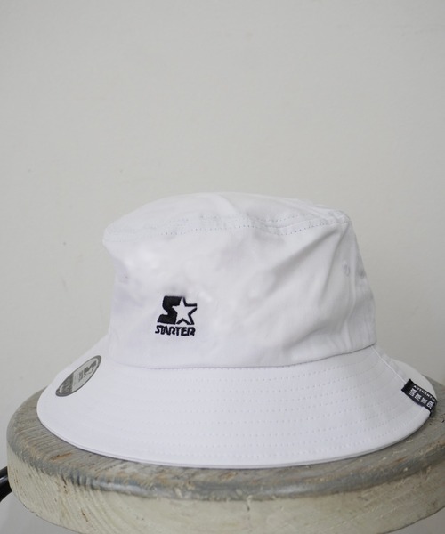 Port(ポート)の「【 STARTER BLACK LABEL / スターター 】ワンポイント バケット ハット(ハット・メンズ・ベージュ/パープル/ブラウン/オフホワイト/ホワイト/ブラック/サックスブルー/ブルー/アイボリー/ホワイト系その他/ブラック系その他/ブラウン系その他/ベージュ系その他/グリーン系その他/ブルー系その他/パープル系その他/ホワイト系その他3/ホワイト系その他4/ブラック系その他2/ブラック系その他3/ブラック系その他4/ブラック系その他5/ベージュ系その他2/ブルー系その他2/グリーン・FREE)」の5枚目の写真