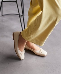 【WEB限定】スクエアトゥバレエシューズ