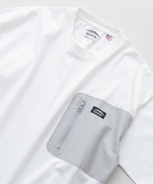 OUTDOOR PRODUCTS APPAREL(アウトドアプロダクツアパレル)の「USAコットン ポケット付き ビッグシルエット BIGTシャツ(Tシャツ/カットソー・メンズ・カーキ/ホワイト/ブラック/アイボリー・LARGE/MEDIUM/X-LARGE)」の3枚目の写真