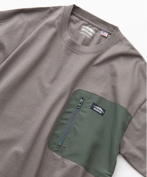 OUTDOOR PRODUCTS APPAREL(アウトドアプロダクツアパレル)の「USAコットン ポケット付き ビッグシルエット BIGTシャツ(Tシャツ/カットソー・メンズ・カーキ/ホワイト/ブラック/アイボリー・LARGE/MEDIUM/X-LARGE)」の4枚目の写真