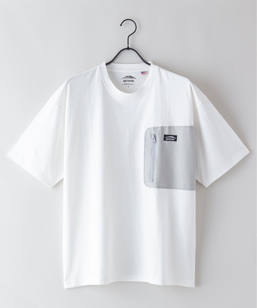 OUTDOOR PRODUCTS APPAREL(アウトドアプロダクツアパレル)の「USAコットン ポケット付き ビッグシルエット BIGTシャツ(Tシャツ/カットソー・メンズ・カーキ/ホワイト/ブラック/アイボリー・LARGE/MEDIUM/X-LARGE)」の7枚目の写真