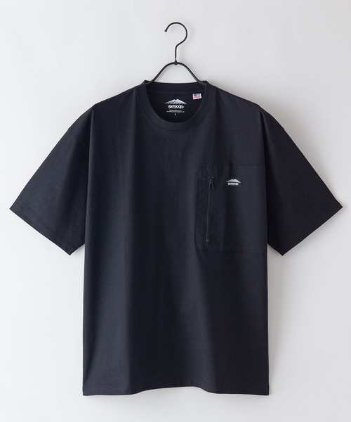 OUTDOOR PRODUCTS APPAREL(アウトドアプロダクツアパレル)の「USAコットン ポケット付き ビッグシルエット BIGTシャツ(Tシャツ/カットソー・メンズ・カーキ/ホワイト/ブラック/アイボリー・LARGE/MEDIUM/X-LARGE)」の6枚目の写真