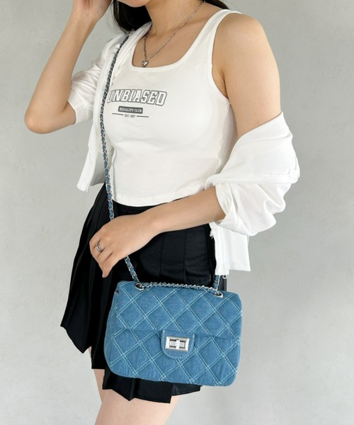 GRANCY デニムバッグ ショルダーバッグ 通学用 大容量 セール】【23S/S