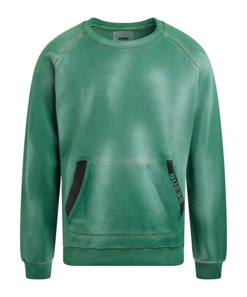 Guess(ゲス)の「Dene Logo Sweatshirt(スウェット・メンズ・ブルー/グリーン・MEDIUM/X-LARGE/SMALL/LARGE)」の2枚目の写真