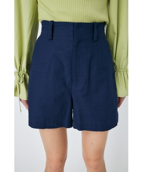 MOUSSY（マウジー）の「HW SHORT パンツ（その他パンツ・レディース・ベージュ/ネイビー・2/0/1）」の2枚目の写真