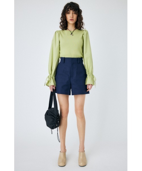 MOUSSY（マウジー）の「HW SHORT パンツ（その他パンツ・レディース・ベージュ/ネイビー・2/0/1）」の8枚目の写真