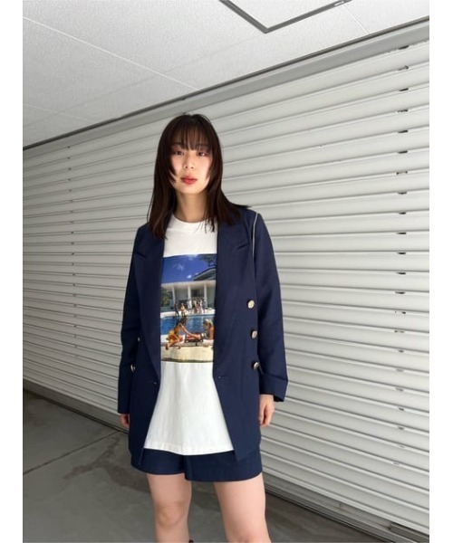 MOUSSY（マウジー）の「HW SHORT パンツ（その他パンツ・レディース・ベージュ/ネイビー・2/0/1）」の5枚目の写真