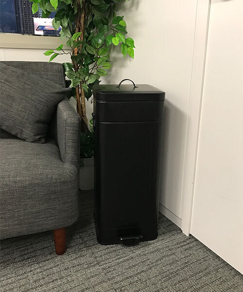 セール】bcl/Galva スクエアダストボックス30L マットブラック ごみ箱