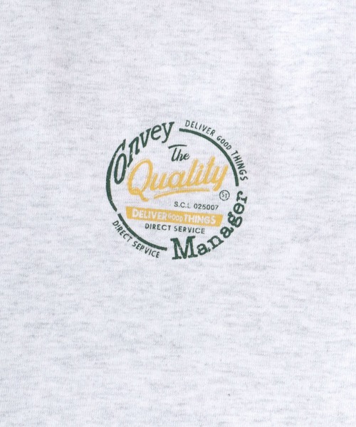 POWER TO THE PEOPLE（パワートゥーザピープル）の「POWER TO THE PEOPLE オーバーサイズ トレーラーバックプリント サガラ刺繍 ラグラン半袖Tシャツ レディース メンズ（Tシャツ/カットソー・メンズ・アッシュグレー/ホワイト系その他・LL/L/M）」の11枚目の写真