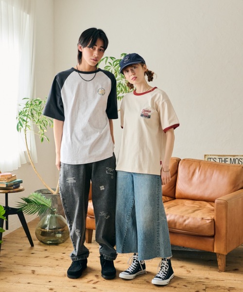 POWER TO THE PEOPLE（パワートゥーザピープル）の「POWER TO THE PEOPLE オーバーサイズ トレーラーバックプリント サガラ刺繍 ラグラン半袖Tシャツ レディース メンズ（Tシャツ/カットソー・メンズ・アッシュグレー/ホワイト系その他・LL/L/M）」の17枚目の写真