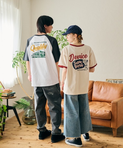 POWER TO THE PEOPLE（パワートゥーザピープル）の「POWER TO THE PEOPLE オーバーサイズ トレーラーバックプリント サガラ刺繍 ラグラン半袖Tシャツ レディース メンズ（Tシャツ/カットソー・メンズ・アッシュグレー/ホワイト系その他・LL/L/M）」の16枚目の写真