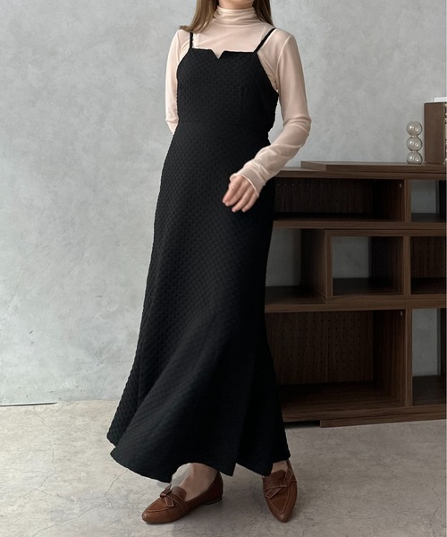 apres jour clair（アプレジュールクレア）の「【apres jour clair】ジャガードマーメイドキャミワンピース【ZOZOTOWN限定アイテム】（ワンピース・レディース・アイボリー/ブラック/ダークブラウン・X-LARGE/フリー）」の20枚目の写真