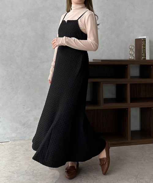 apres jour clair（アプレジュールクレア）の「【apres jour clair】ジャガードマーメイドキャミワンピース【ZOZOTOWN限定アイテム】（ワンピース・レディース・アイボリー/ブラック/ダークブラウン・X-LARGE/フリー）」の21枚目の写真