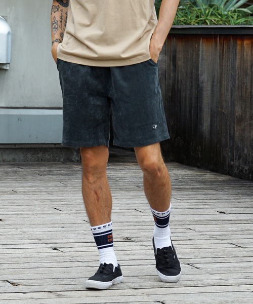 Ocean Pacific(オーシャンパシフィック)の「【OP:オーピー】コーデュロイショートパンツ 水陸両用(その他パンツ・メンズ・グリーン/ピンク/チャコール/ベージュ/イエロー/ブルー・MEDIUM/LARGE/X-LARGE)」の2枚目の写真