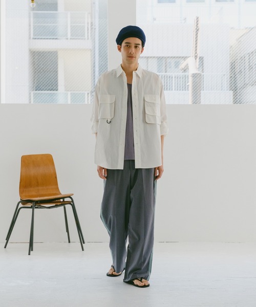 WHIMSIC（ウィムジック）の「【UNISEX】フィッシングシャツ（シャツ/ブラウス・メンズ・ネイビー/ホワイト/グリーン/ブルー系その他・FREE）」の15枚目の写真