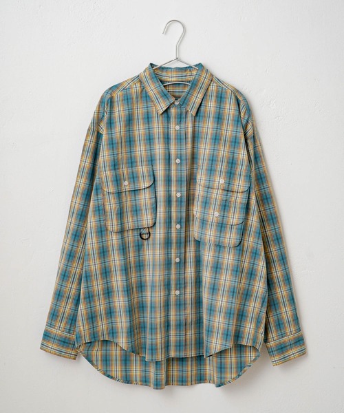 WHIMSIC（ウィムジック）の「【UNISEX】フィッシングシャツ（シャツ/ブラウス・メンズ・ネイビー/ホワイト/グリーン/ブルー系その他・FREE）」の8枚目の写真