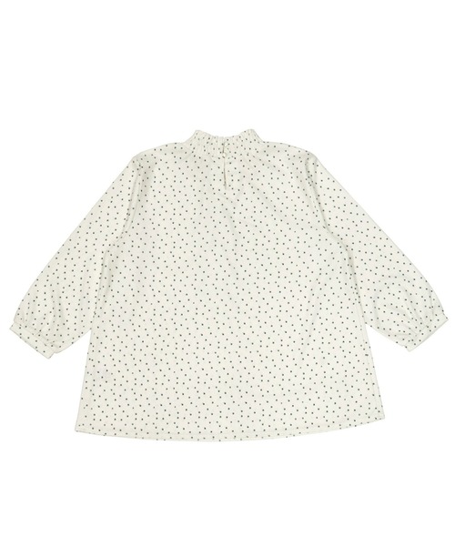 TOKYO SHIRTS(トウキョウシャツ)の「ランダムドット シャーリングネック 七分袖ブラウス(シャツ/ブラウス・レディース・ネイビー/オフホワイト/ベージュ・L/M)」の19枚目の写真