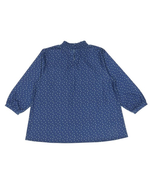 TOKYO SHIRTS(トウキョウシャツ)の「ランダムドット シャーリングネック 七分袖ブラウス(シャツ/ブラウス・レディース・ネイビー/オフホワイト/ベージュ・L/M)」の11枚目の写真