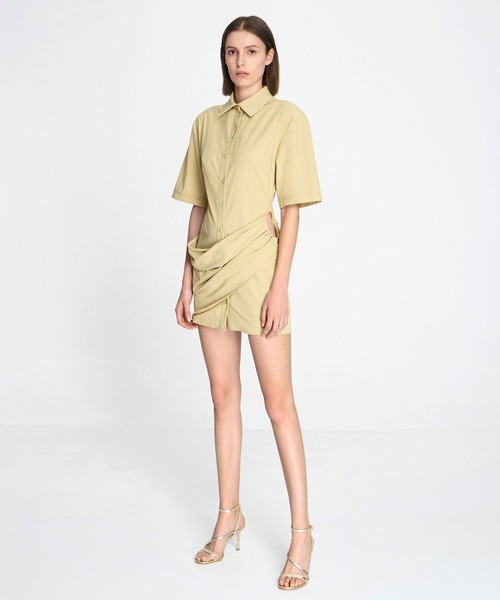 CHARLES & KEITH(チャールズ & キース)の「アシメトリック ストラッピーヒールサンダル(サンダル・レディース・ブラック/オフホワイト/ゴールド・23cm/23.5cm/24.5cm/25cm/25.5cm/22.5cm)」の9枚目の写真