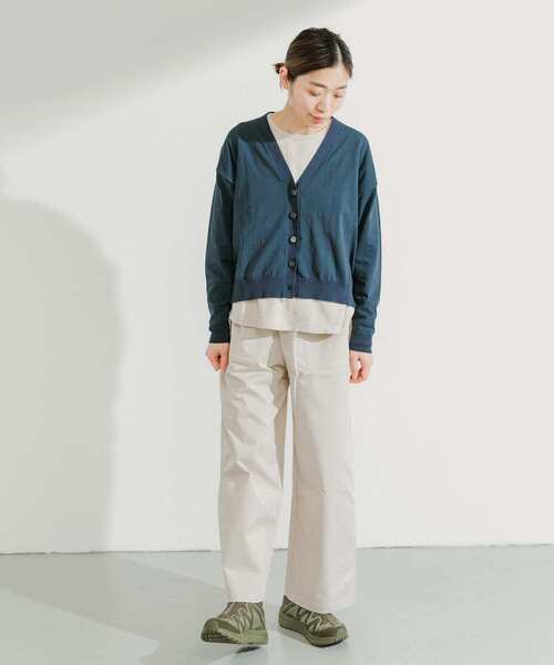 EKAL（エカル）の「『接触冷感』『UVカット』ホリデーサンプロテクションカーディガン（カーディガン/ボレロ・レディース・ベージュ系その他/ネイビー・ONE）」の5枚目の写真