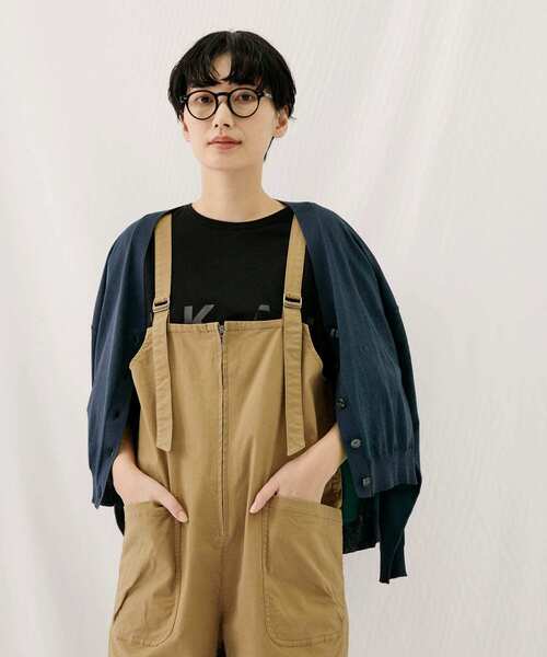 EKAL（エカル）の「『接触冷感』『UVカット』ホリデーサンプロテクションカーディガン（カーディガン/ボレロ・レディース・ベージュ系その他/ネイビー・ONE）」の7枚目の写真