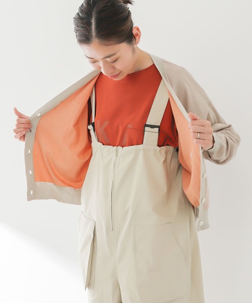 EKAL（エカル）の「『接触冷感』『UVカット』ホリデーサンプロテクションカーディガン（カーディガン/ボレロ・レディース・ベージュ系その他/ネイビー・ONE）」の9枚目の写真