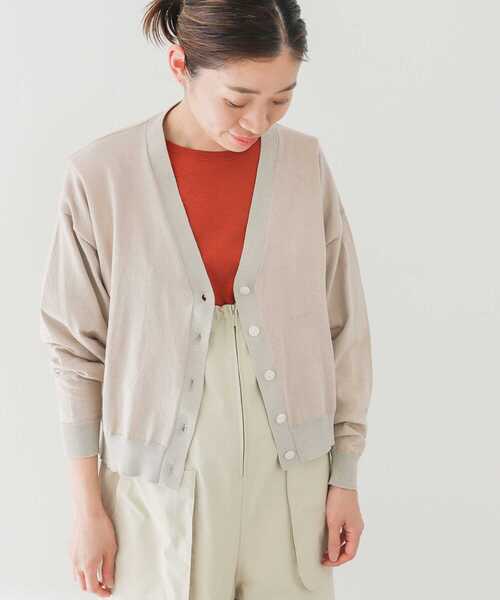 EKAL（エカル）の「『接触冷感』『UVカット』ホリデーサンプロテクションカーディガン（カーディガン/ボレロ・レディース・ベージュ系その他/ネイビー・ONE）」の10枚目の写真