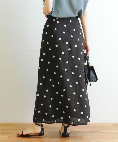 リネン スカート ブラック THE SHINZONE リネン フレアー スカート ブラック 系 サイズ 34