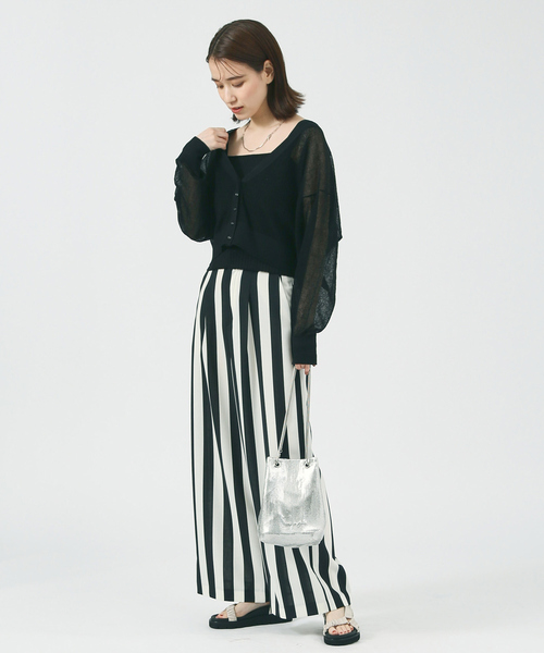 PICHE ABAHOUSE(ピシェ アバハウス)の「ギャザーベルト フットベッドサンダル(サンダル・レディース・その他/アイボリー/ライム/ダークブラウン・L/S/M)」の7枚目の写真