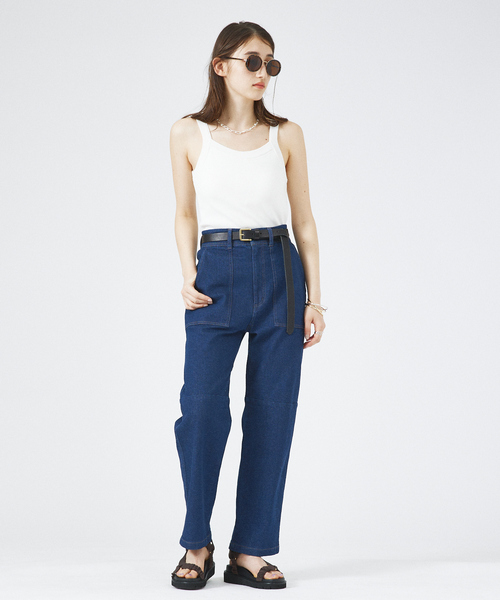 PICHE ABAHOUSE(ピシェ アバハウス)の「ギャザーベルト フットベッドサンダル(サンダル・レディース・その他/アイボリー/ライム/ダークブラウン・L/S/M)」の10枚目の写真