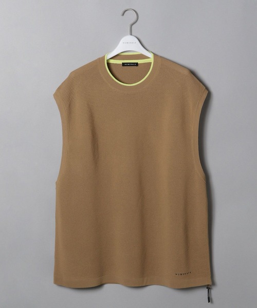 NUMERALS（ヌメラルズ）の「[NUMERALS]ライトコンフォートニットベスト（ベスト・メンズ・ブラック/ラベンダー/ベージュ・FREE）」の3枚目の写真