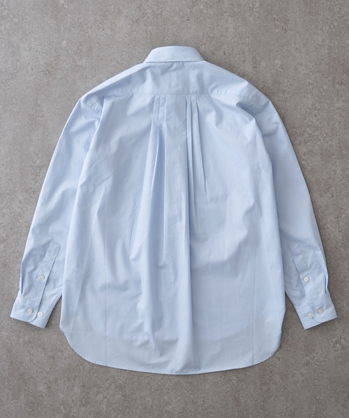 BRICK & SONS（ブリックアンドサンズ）の「リラックスバックプリーツシャツ＜ライトブルー＞（シャツ/ブラウス・メンズ・ライトブルー・XS/S/M/L）」の2枚目の写真