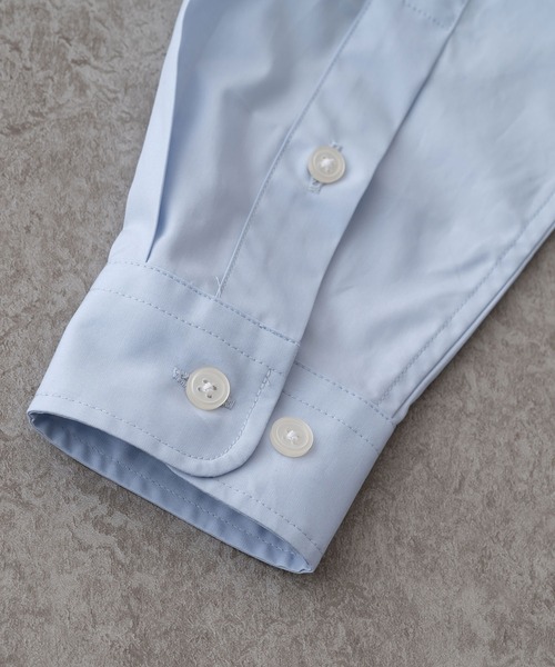 BRICK & SONS（ブリックアンドサンズ）の「リラックスバックプリーツシャツ＜ライトブルー＞（シャツ/ブラウス・メンズ・ライトブルー・XS/S/M/L）」の3枚目の写真