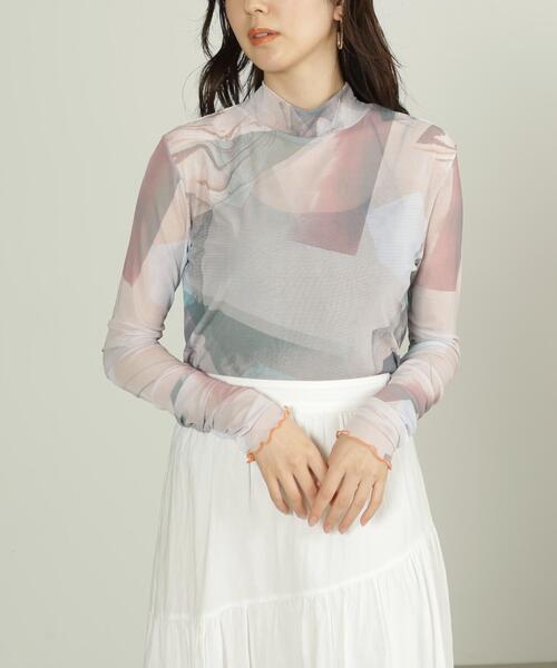 FREE'S MART(フリーズマート)の「◇シアー柄ハイネックカットソー(Tシャツ/カットソー・レディース・ベージュ系その他・FREE)」の19枚目の写真