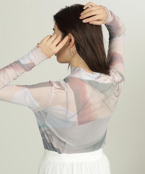 FREE'S MART(フリーズマート)の「◇シアー柄ハイネックカットソー(Tシャツ/カットソー・レディース・ベージュ系その他・FREE)」の21枚目の写真