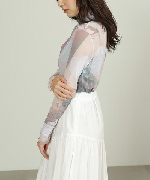 FREE'S MART(フリーズマート)の「◇シアー柄ハイネックカットソー(Tシャツ/カットソー・レディース・ベージュ系その他・FREE)」の22枚目の写真