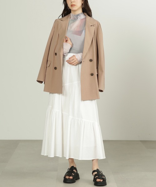 FREE'S MART(フリーズマート)の「◇シアー柄ハイネックカットソー(Tシャツ/カットソー・レディース・ベージュ系その他・FREE)」の14枚目の写真