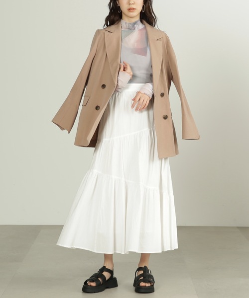 FREE'S MART(フリーズマート)の「◇シアー柄ハイネックカットソー(Tシャツ/カットソー・レディース・ベージュ系その他・FREE)」の5枚目の写真