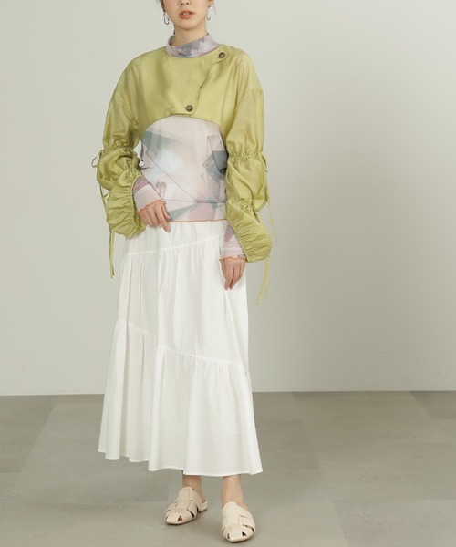 FREE'S MART(フリーズマート)の「◇シアー柄ハイネックカットソー(Tシャツ/カットソー・レディース・ベージュ系その他・FREE)」の8枚目の写真