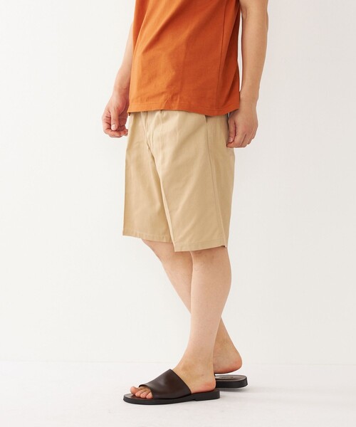 SHIPS Colors(シップス カラーズ)の「SHIPS Colors: ワイド チノ ショーツ(チノパンツ・メンズ・グレー/ネイビー/オリーブ/ベージュ・MEDIUM/LARGE/SMALL)」の1枚目の写真