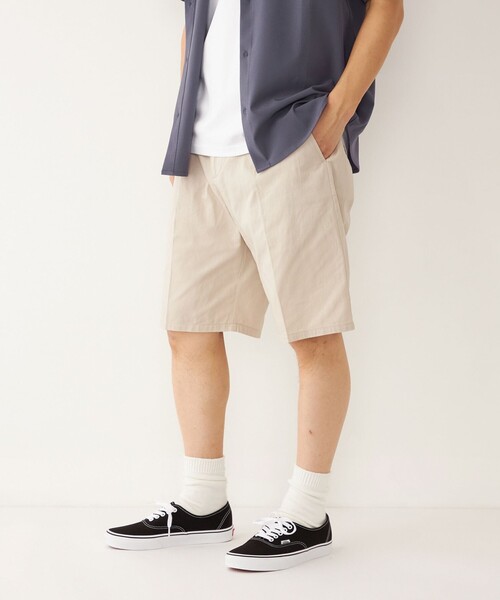 SHIPS Colors(シップス カラーズ)の「SHIPS Colors: ワイド チノ ショーツ(チノパンツ・メンズ・グレー/ネイビー/オリーブ/ベージュ・MEDIUM/LARGE/SMALL)」の9枚目の写真