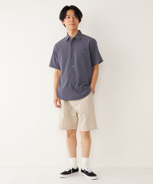 SHIPS Colors(シップス カラーズ)の「SHIPS Colors: ワイド チノ ショーツ(チノパンツ・メンズ・グレー/ネイビー/オリーブ/ベージュ・MEDIUM/LARGE/SMALL)」の15枚目の写真