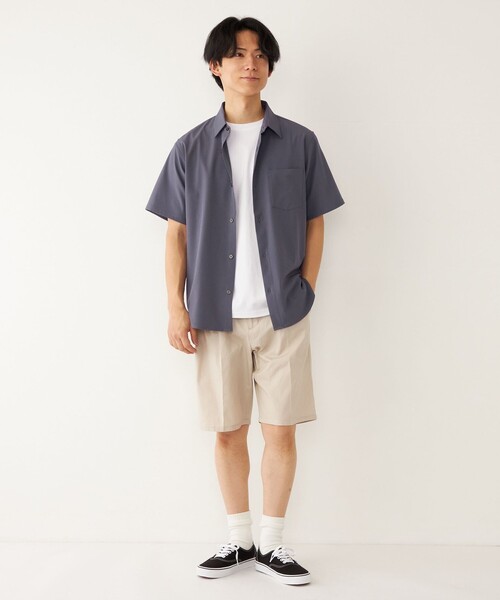 SHIPS Colors(シップス カラーズ)の「SHIPS Colors: ワイド チノ ショーツ(チノパンツ・メンズ・グレー/ネイビー/オリーブ/ベージュ・MEDIUM/LARGE/SMALL)」の16枚目の写真