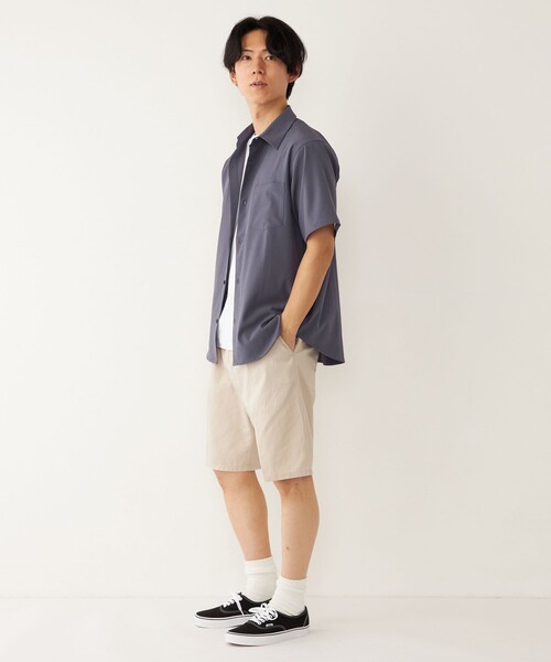 SHIPS Colors(シップス カラーズ)の「SHIPS Colors: ワイド チノ ショーツ(チノパンツ・メンズ・グレー/ネイビー/オリーブ/ベージュ・MEDIUM/LARGE/SMALL)」の17枚目の写真