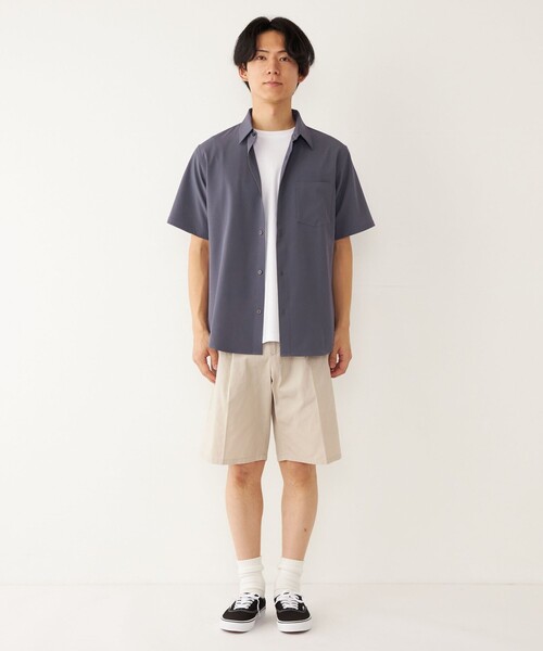 SHIPS Colors(シップス カラーズ)の「SHIPS Colors: ワイド チノ ショーツ(チノパンツ・メンズ・グレー/ネイビー/オリーブ/ベージュ・MEDIUM/LARGE/SMALL)」の18枚目の写真