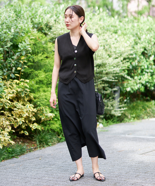 美品✨　IENA　イエナ　カシミヤ混ニットベスト　ポンチョ　グレー　フリーサイズ IENA - IENA / イエナ | 2023AW | 片畦Vネックベスト | F