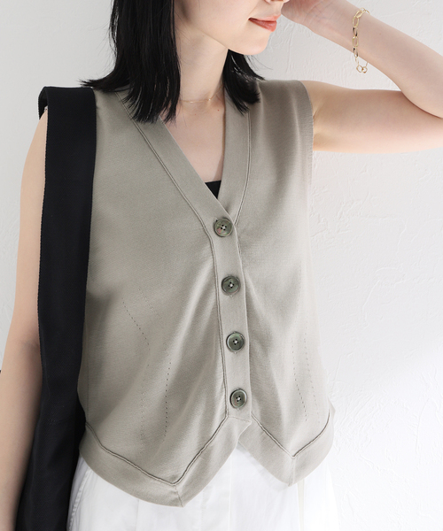 大人気　イエナ　ジレ　ベスト IENA ベスト ジレ ラペルドショートジレ レディース : ZOZOTOWN