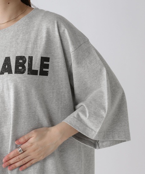 Heather（ヘザー）の「ヴィンテージBIGT　905123（Tシャツ/カットソー・レディース・ブラック/グレー/アイボリー・FREE）」の9枚目の写真