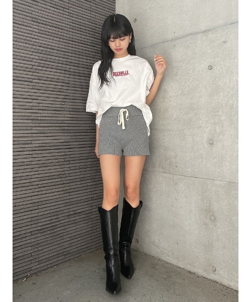 ENVYM(アンビー)の「ヴィンテージプリントBIG T(Tシャツ/カットソー・レディース・ホワイト/ブラック/ブルー・FREE)」の8枚目の写真